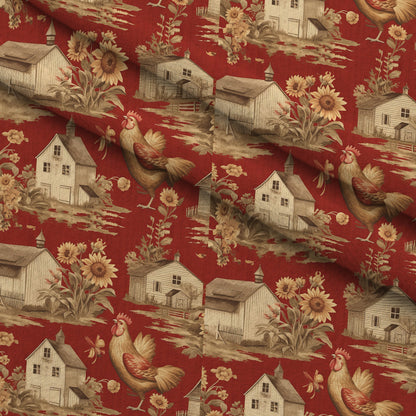 Sunflower Toile Pattern 3 Minky Fabric