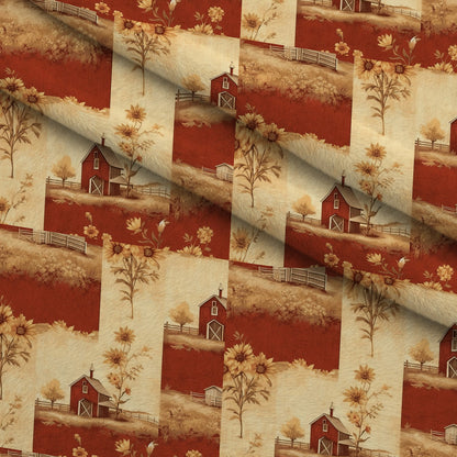 Sunflower Toile Pattern 9 Minky Fabric