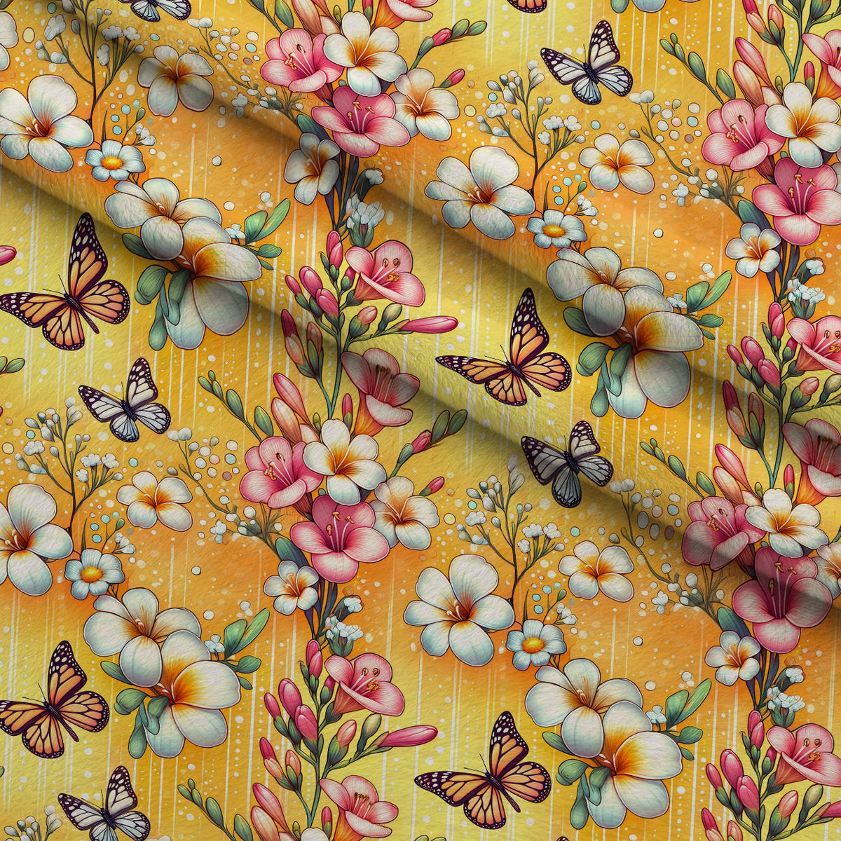 Sunlit Wildflowers Pattern 10 Minky Fabric