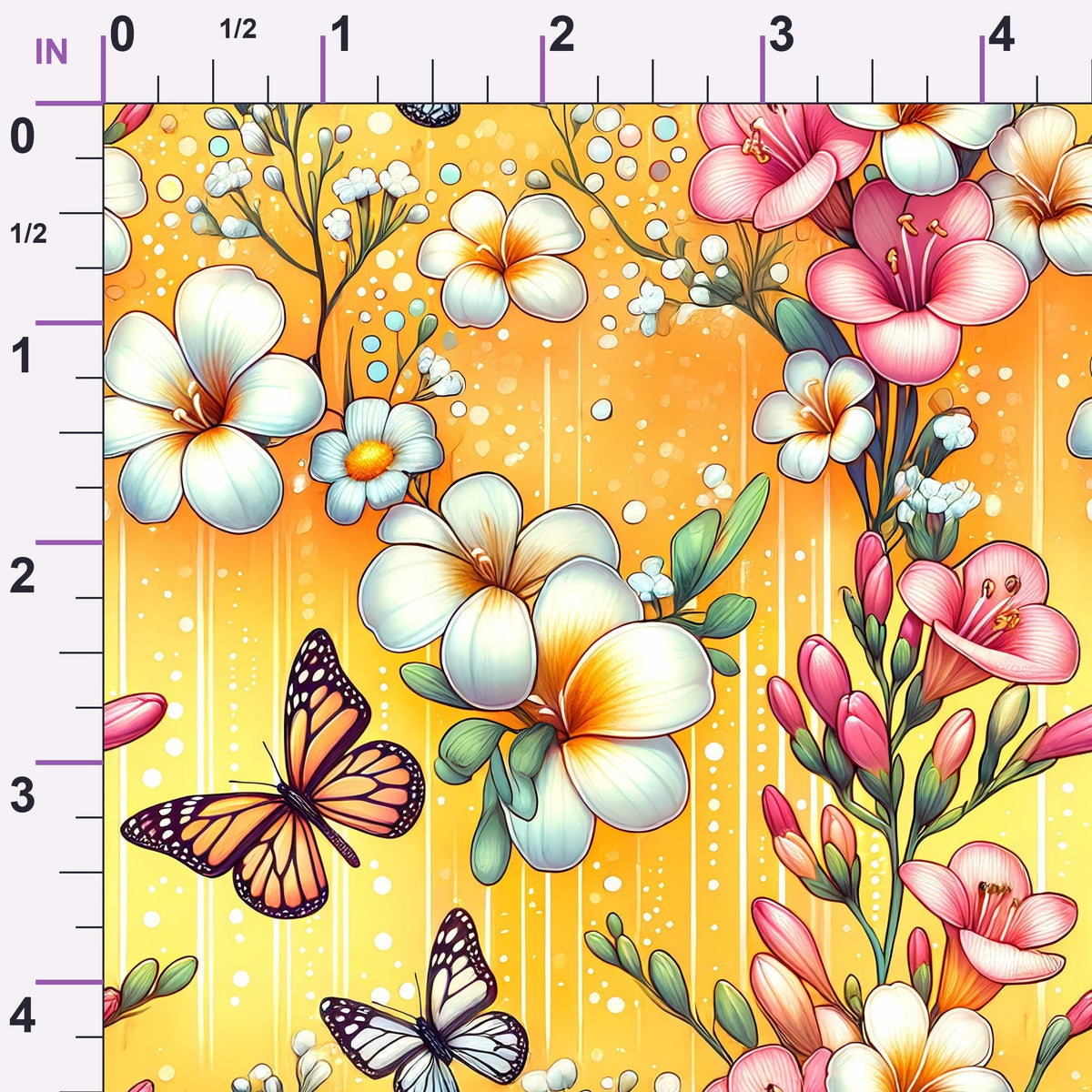 Sunlit Wildflowers Pattern 10 Minky Fabric