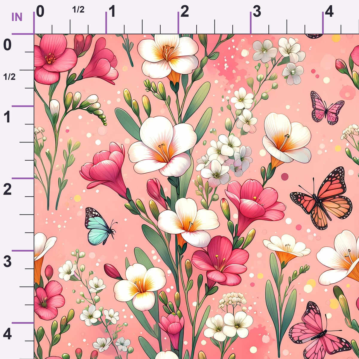 Sunlit Wildflowers Pattern 5 Minky Fabric