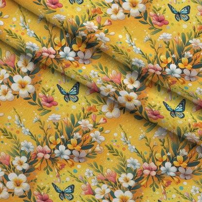 Sunlit Wildflowers Pattern 9 Minky Fabric