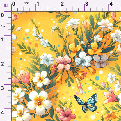 Sunlit Wildflowers Pattern 9 Minky Fabric