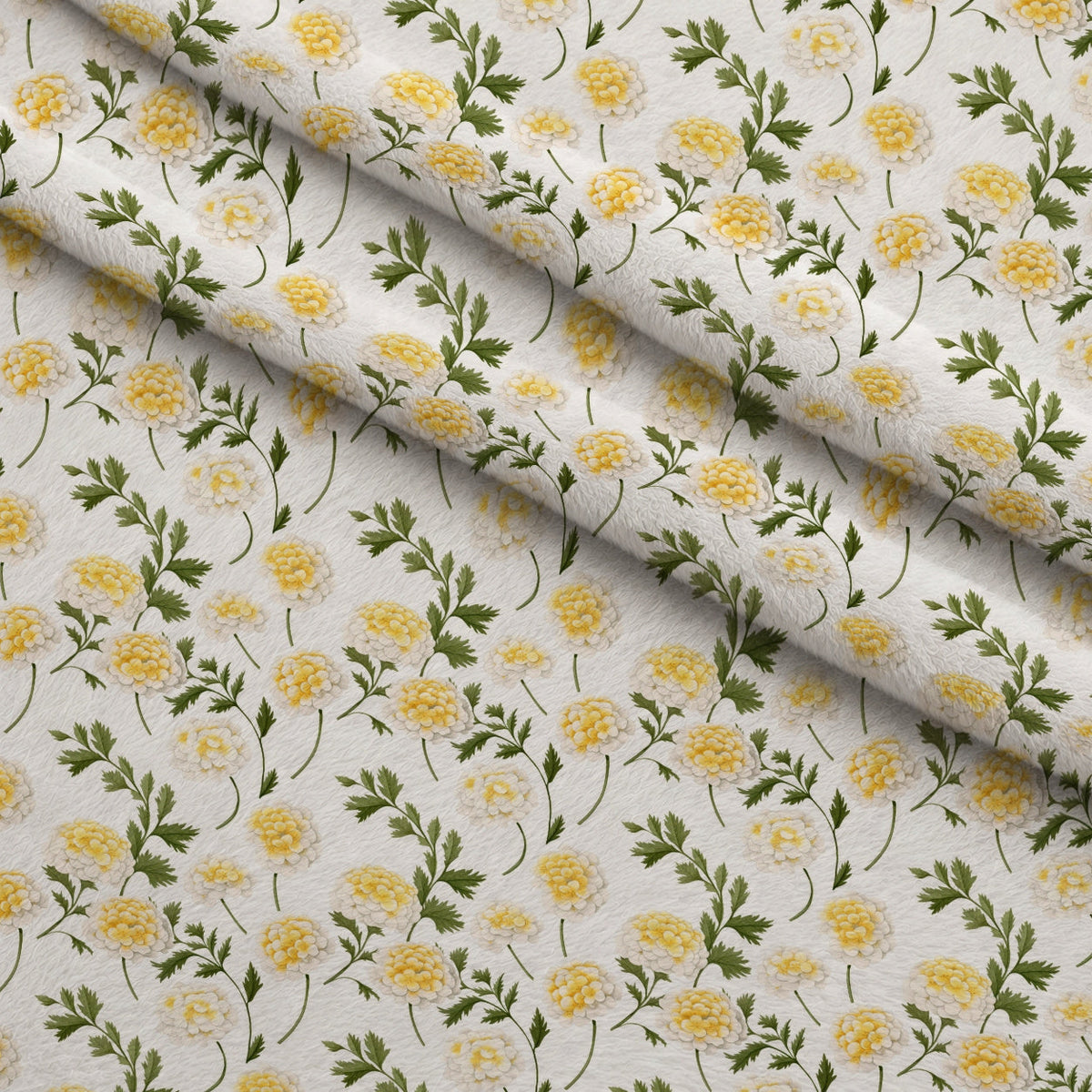 Sunlit Yarrow Pattern 12 Minky Fabric