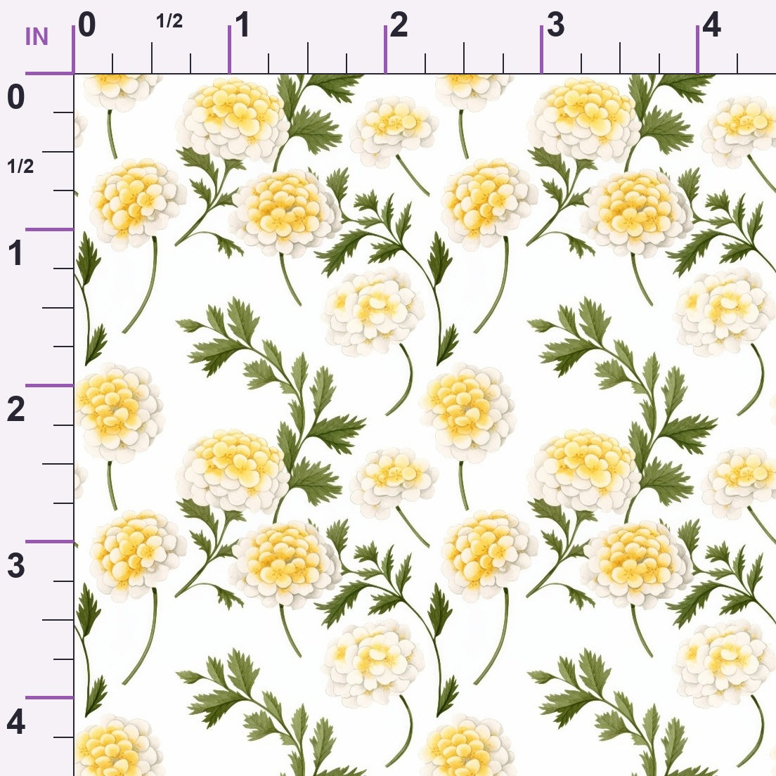 Sunlit Yarrow Pattern 12 Minky Fabric