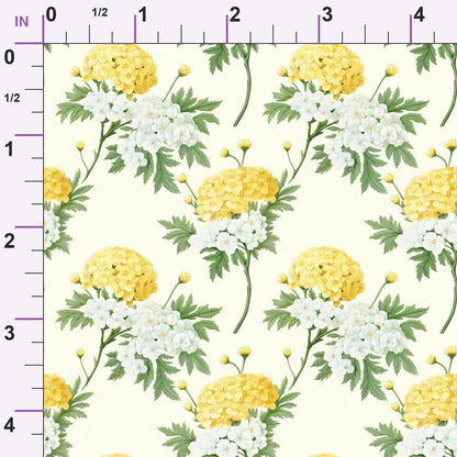 Sunlit Yarrow Pattern 3 Minky Fabric