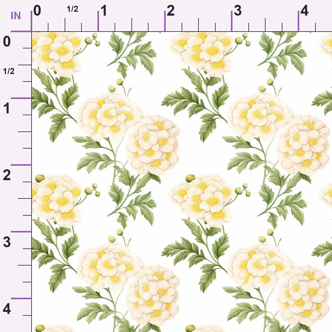 Sunlit Yarrow Pattern 7 Minky Fabric