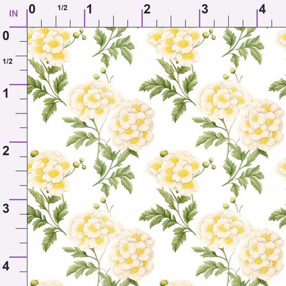 Sunlit Yarrow Pattern 7 Minky Fabric