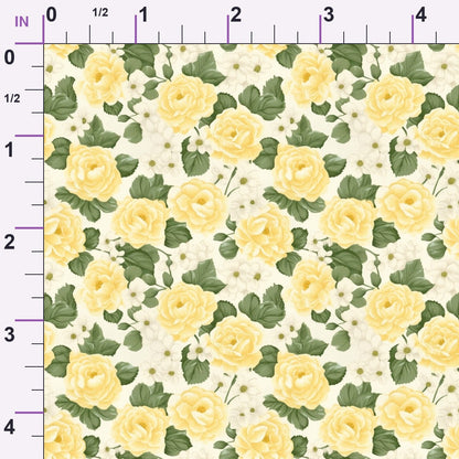 Sunlit Yarrow Pattern 8 Minky Fabric