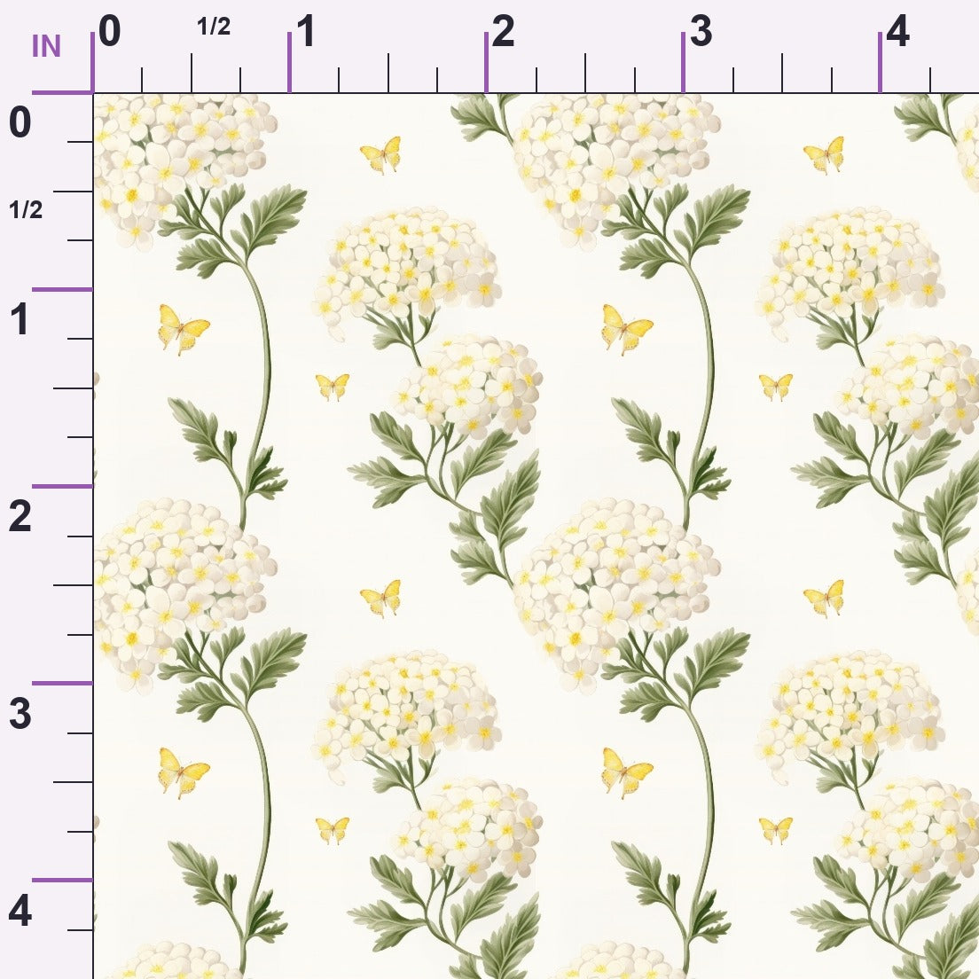Sunlit Yarrow Pattern 9 Minky Fabric
