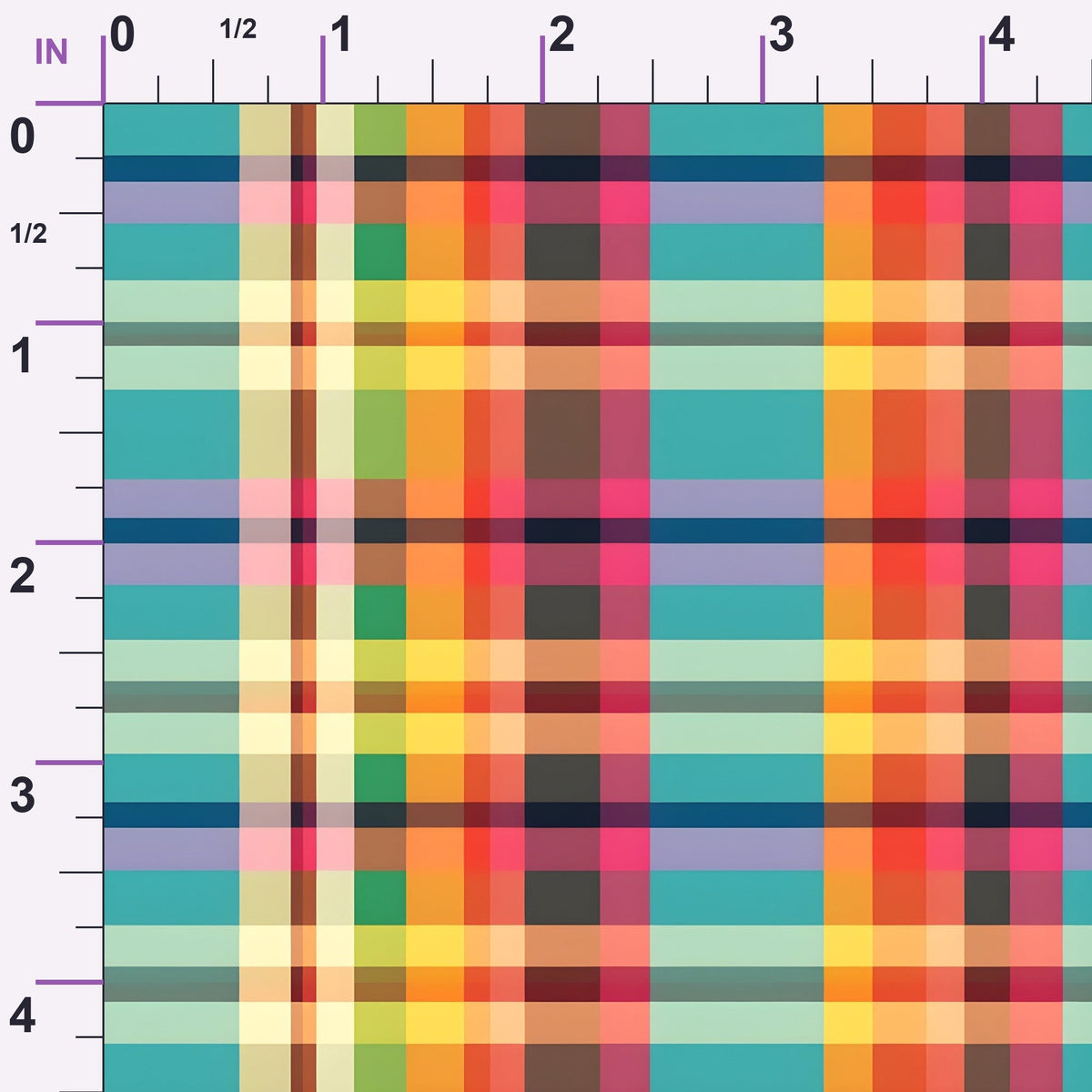 Sunset Tartan Pattern 8 Minky Fabric