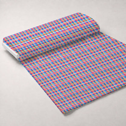 Sunset Tartan Pattern 9 Minky Fabric