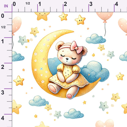 Sunshine Storybook Pattern 3 Minky Fabric