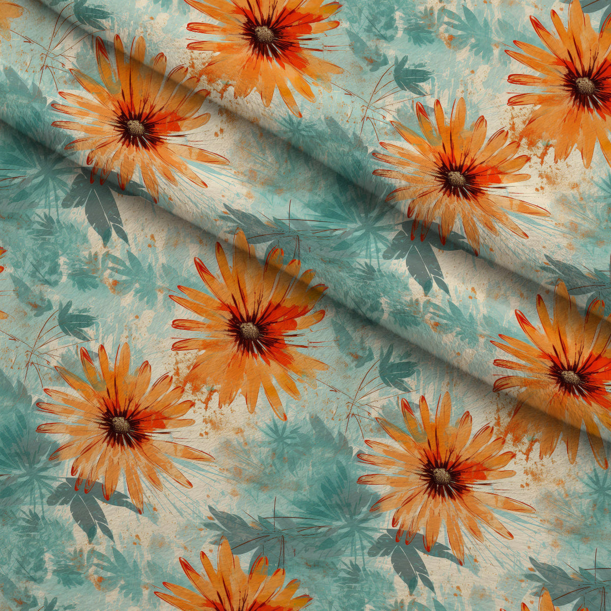 Sunwashed Daisies Pattern 11 Minky Fabric