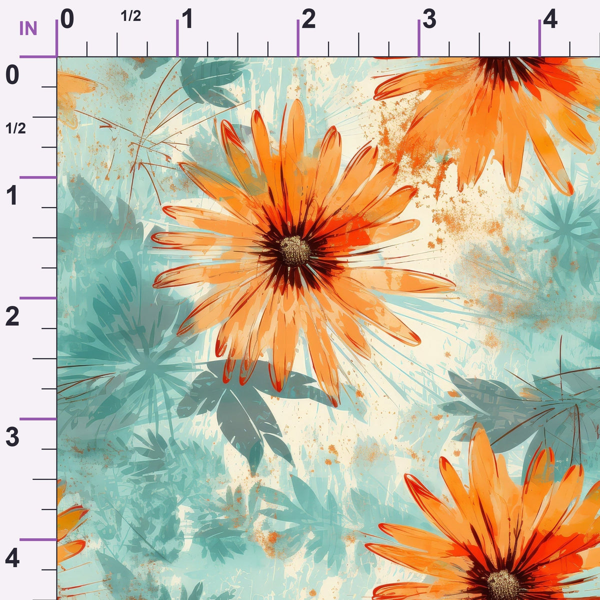 Sunwashed Daisies Pattern 11 Minky Fabric