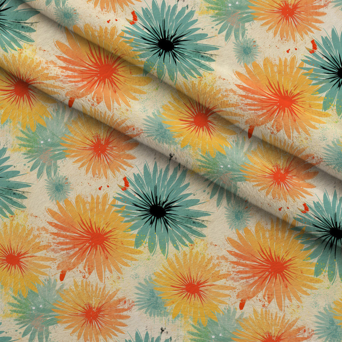 Sunwashed Daisies Pattern 12 Minky Fabric