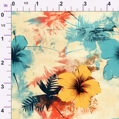 Sunwashed Daisies Pattern 3 Minky Fabric