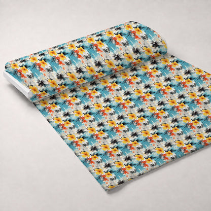 Sunwashed Daisies Pattern 4 Minky Fabric