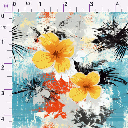 Sunwashed Daisies Pattern 4 Minky Fabric