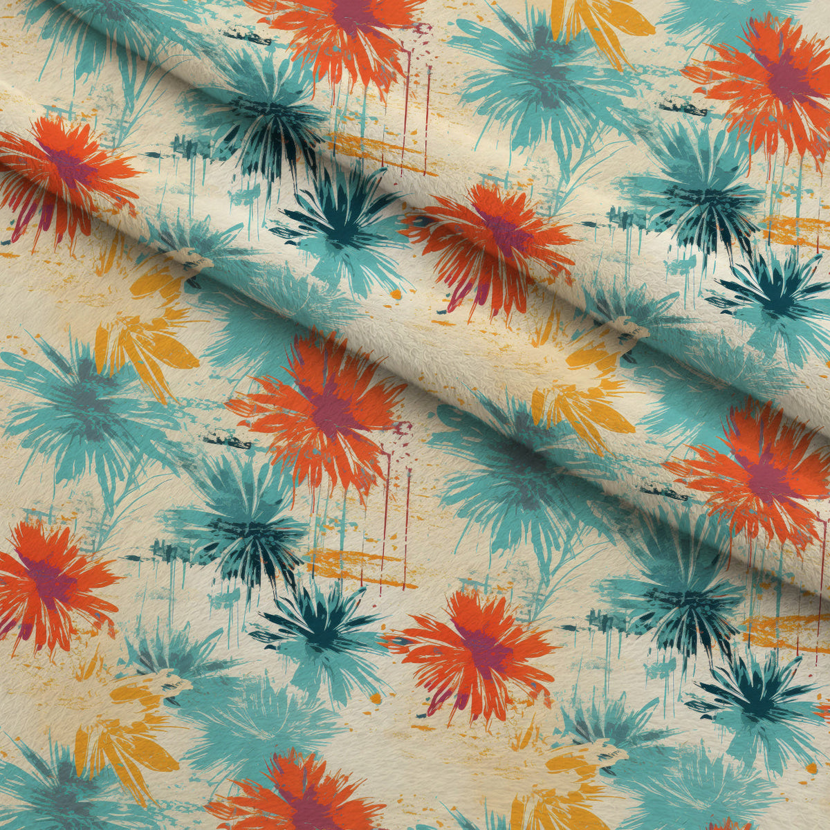 Sunwashed Daisies Pattern 7 Minky Fabric