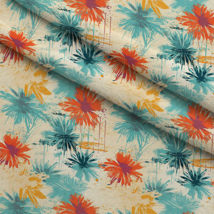 Sunwashed Daisies Pattern 7 Minky Fabric