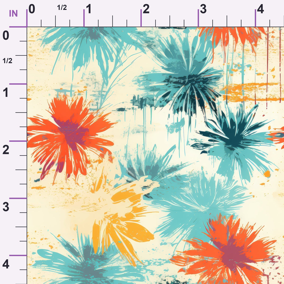 Sunwashed Daisies Pattern 7 Minky Fabric