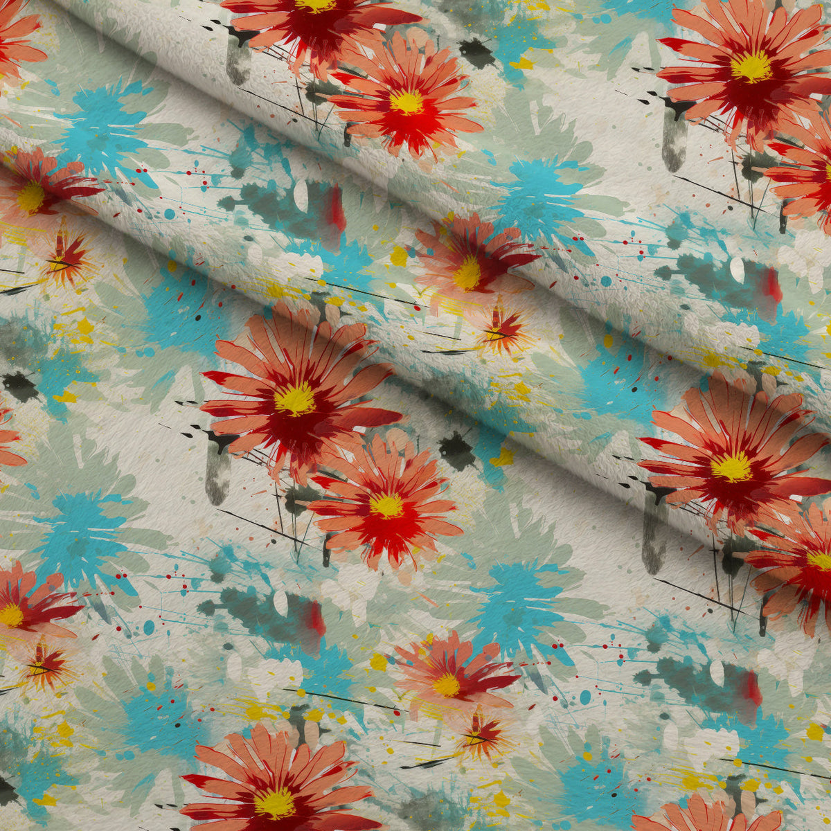 Sunwashed Daisies Pattern 8 Minky Fabric