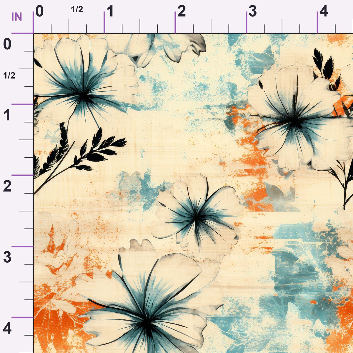 Sunwashed Daisies Pattern 9 Minky Fabric