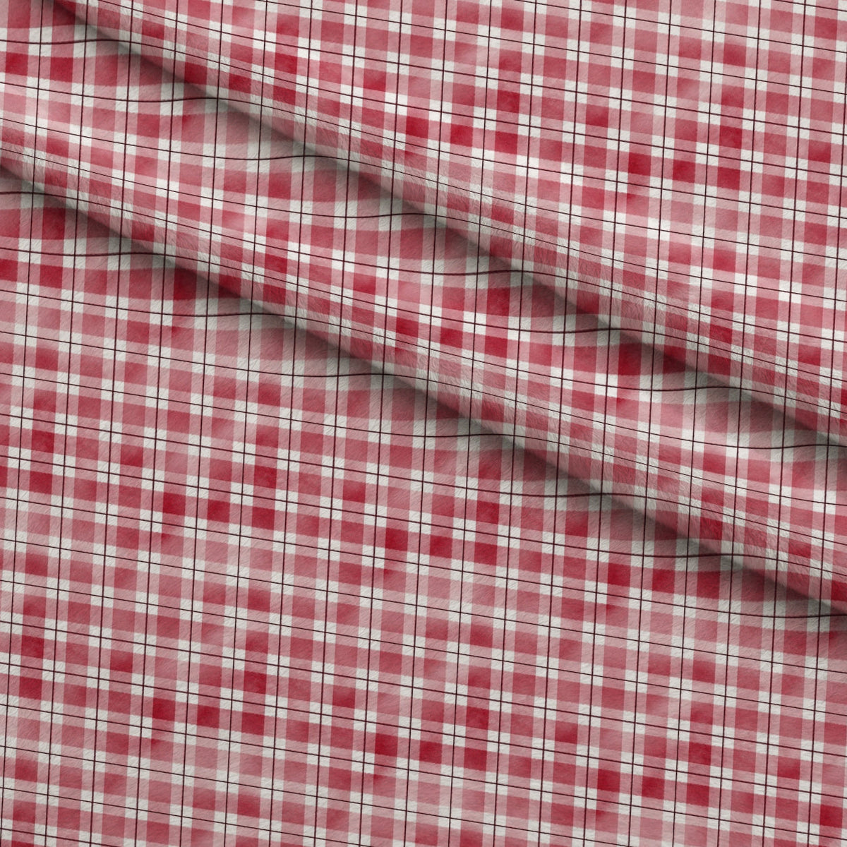 Sunwashed Tartan Pattern 12 Minky Fabric