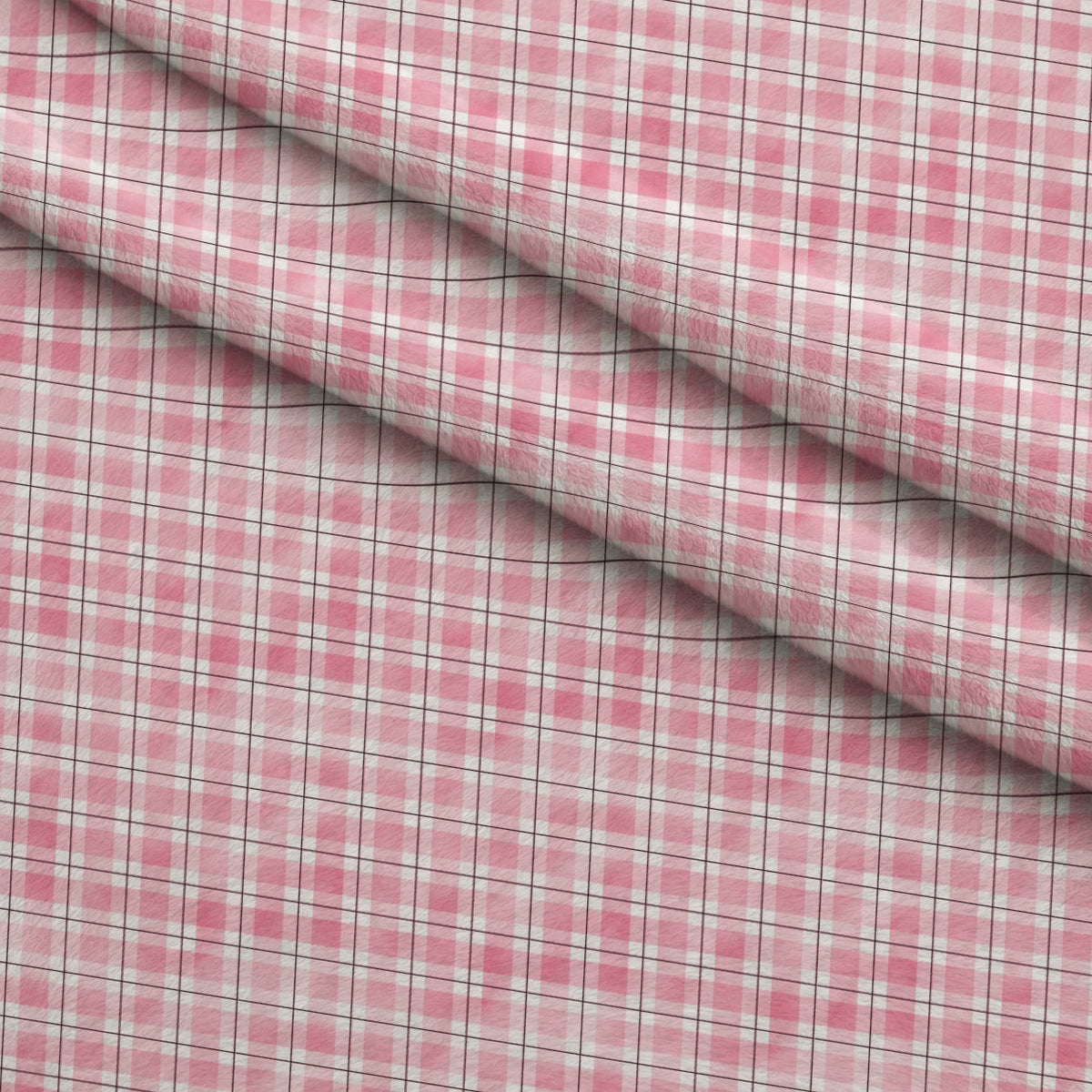 Sunwashed Tartan Pattern 15 Minky Fabric