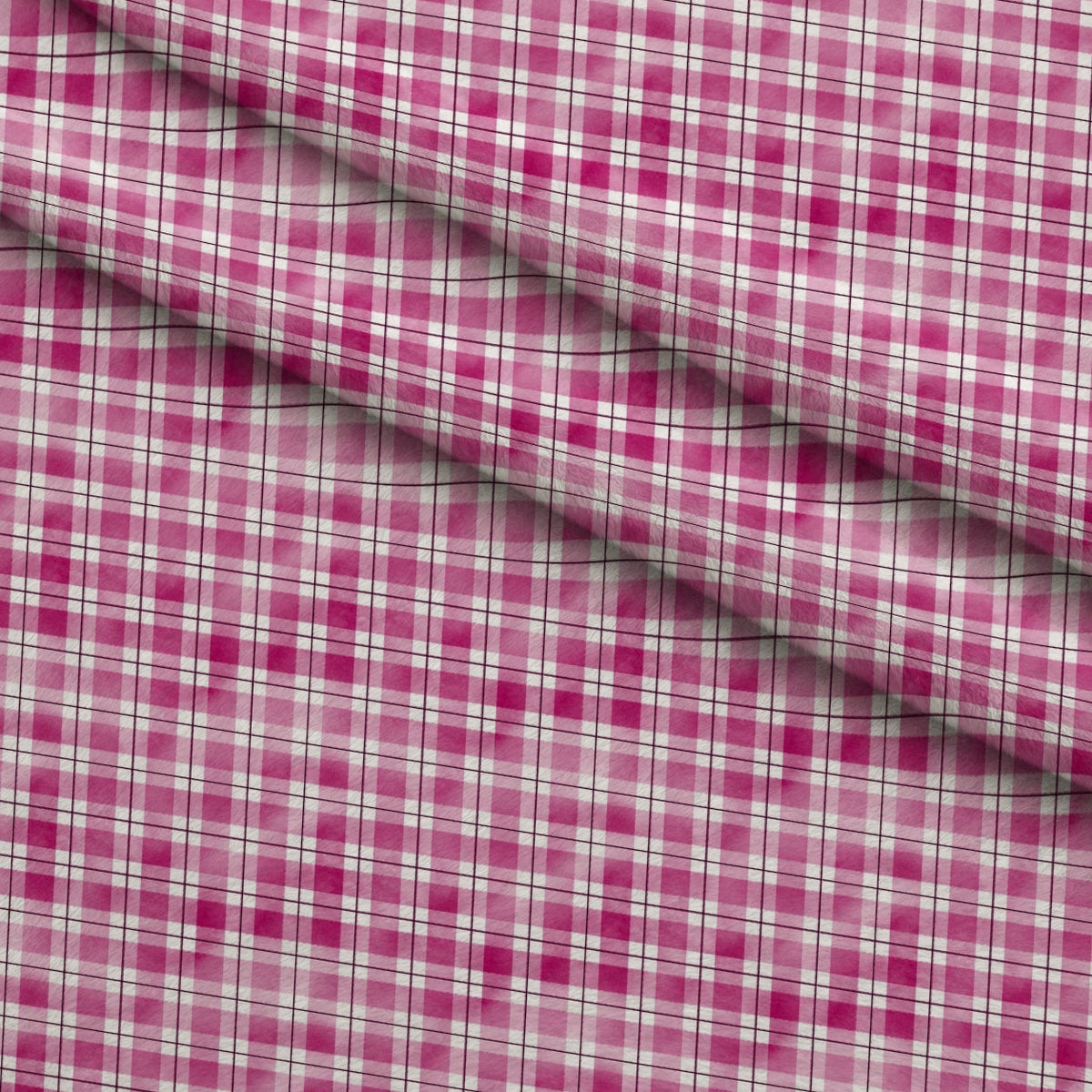 Sunwashed Tartan Pattern 17 Minky Fabric