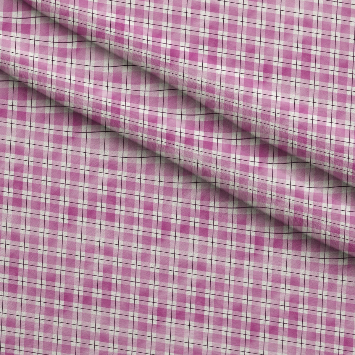 Sunwashed Tartan Pattern 18 Minky Fabric