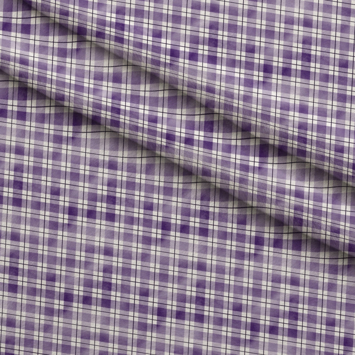 Sunwashed Tartan Pattern 22 Minky Fabric