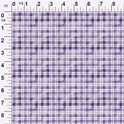 Sunwashed Tartan Pattern 22 Minky Fabric