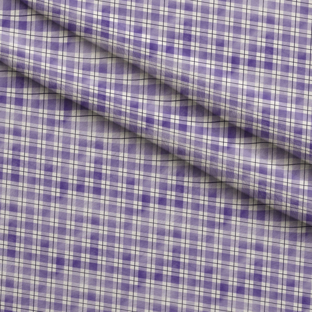 Sunwashed Tartan Pattern 23 Minky Fabric