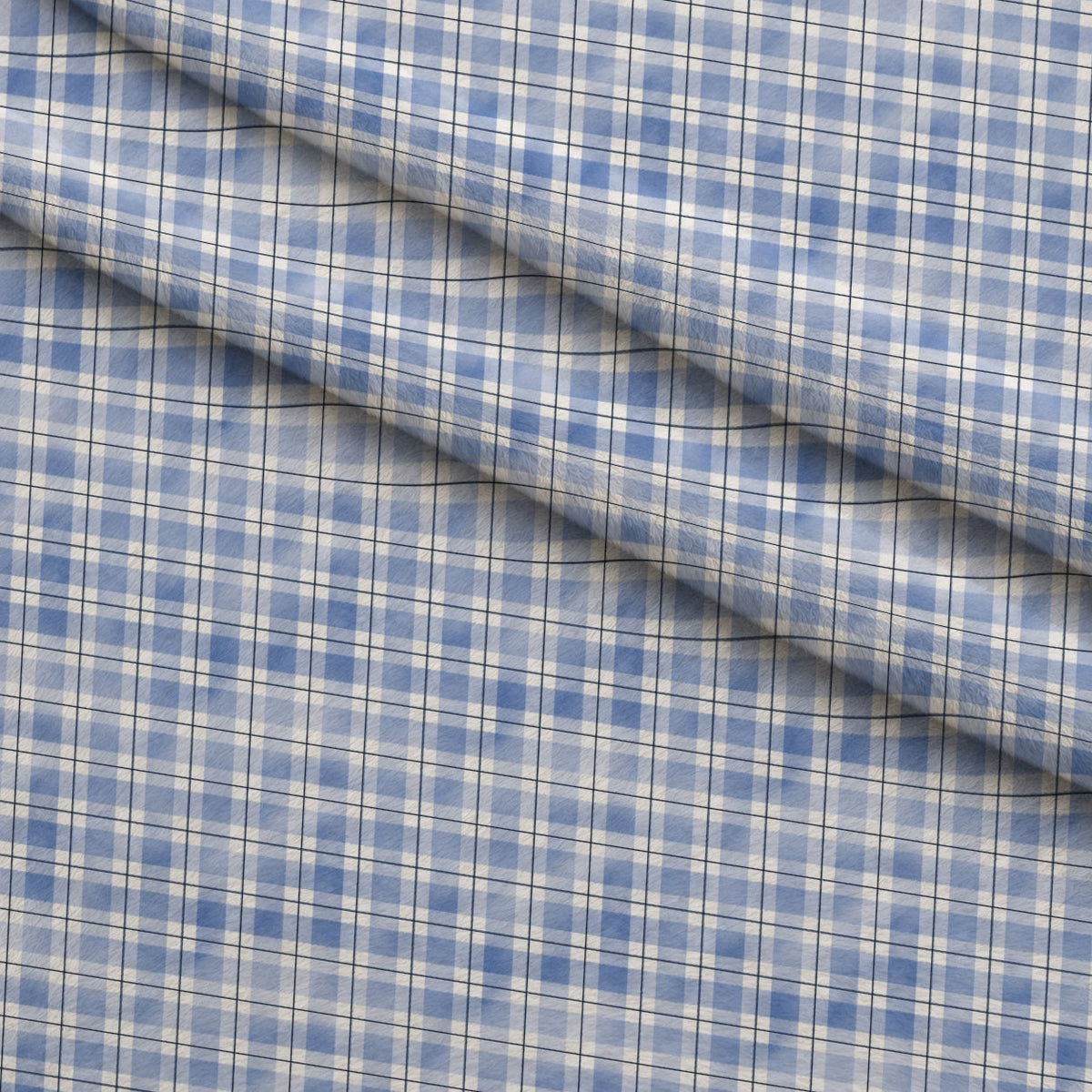 Sunwashed Tartan Pattern 25 Minky Fabric