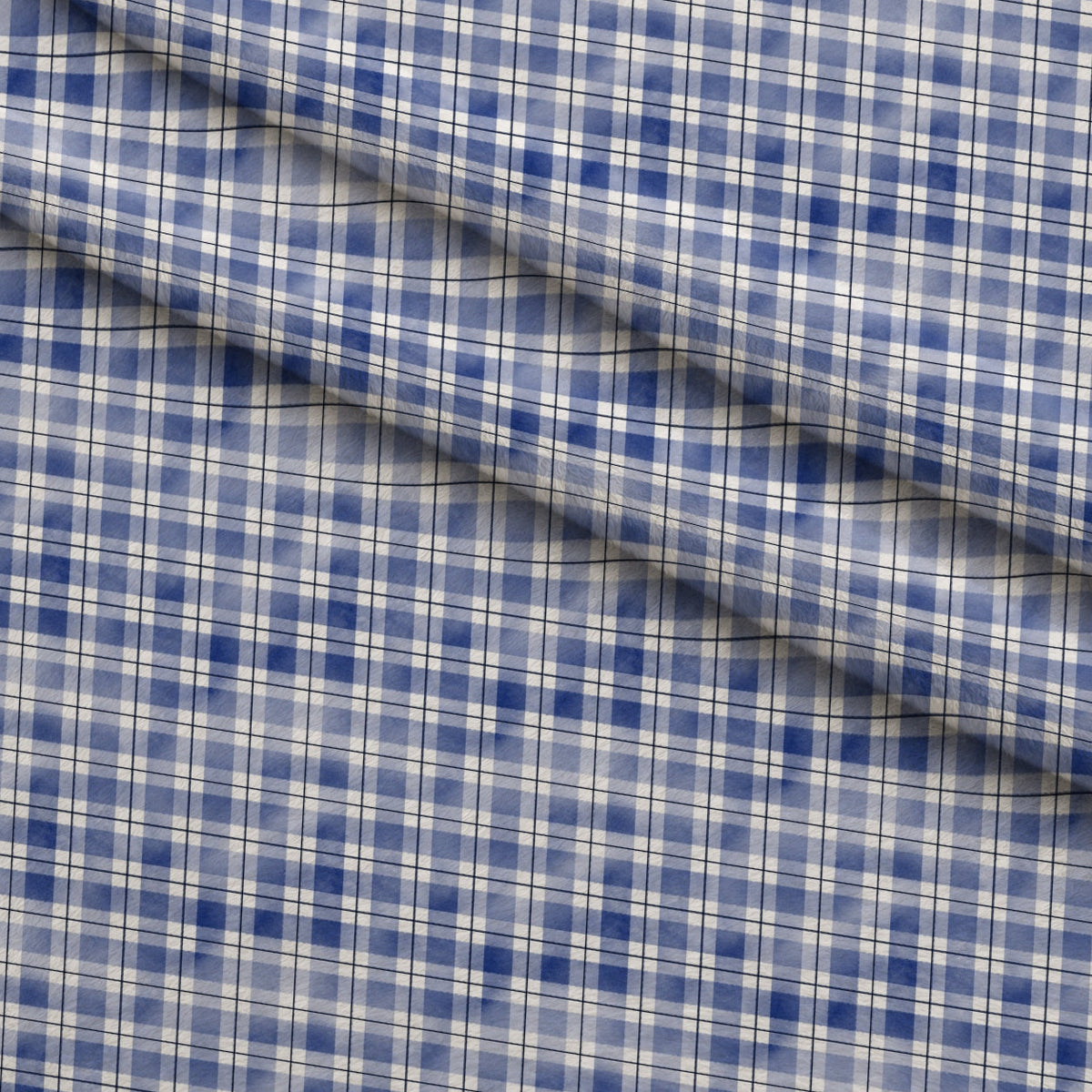 Sunwashed Tartan Pattern 27 Minky Fabric