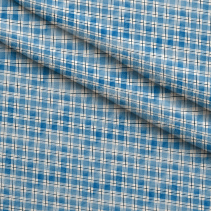 Sunwashed Tartan Pattern 29 Minky Fabric
