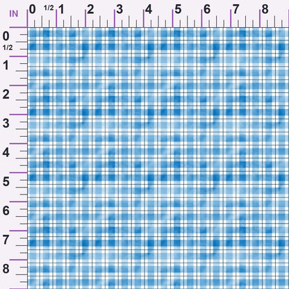 Sunwashed Tartan Pattern 29 Minky Fabric
