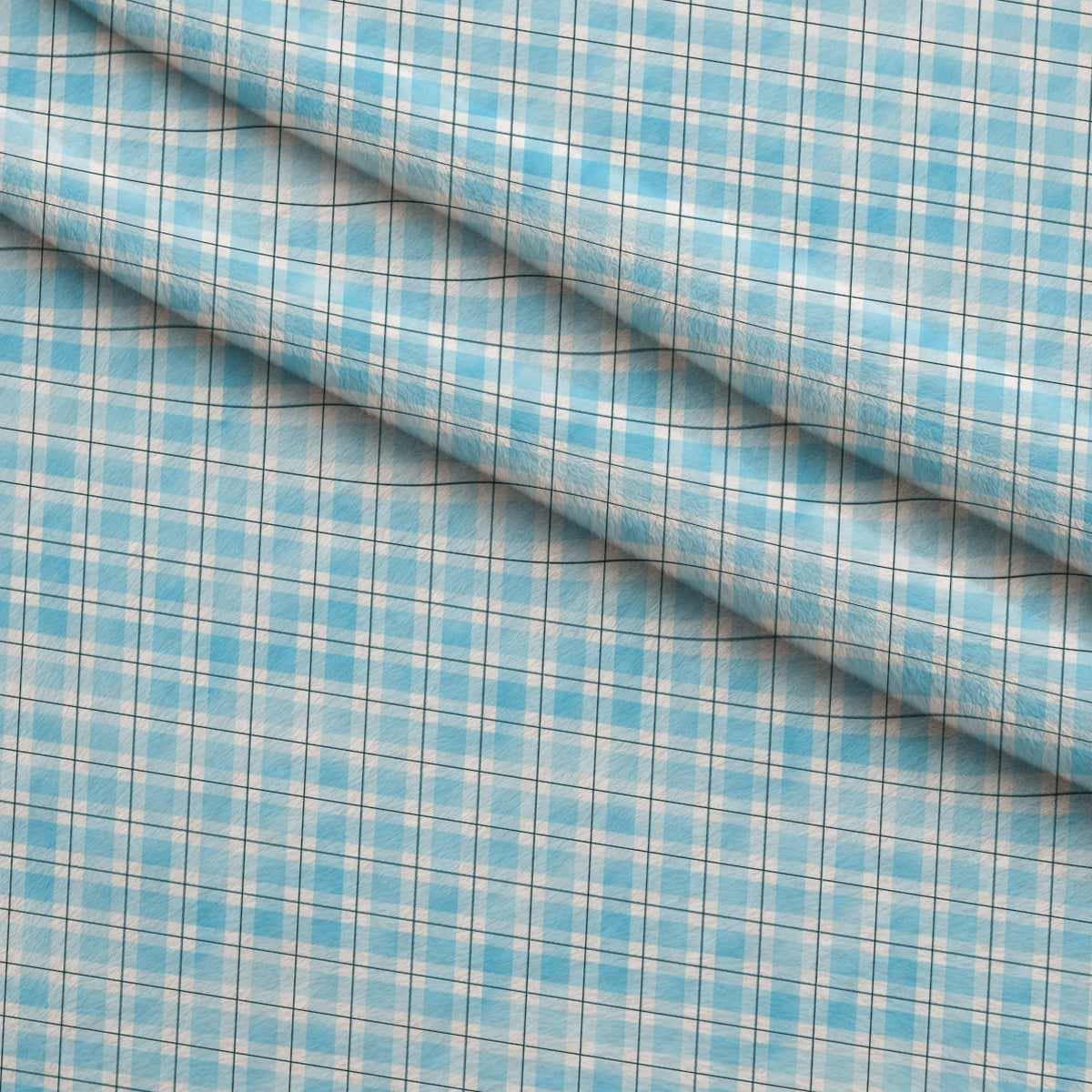 Sunwashed Tartan Pattern 31 Minky Fabric