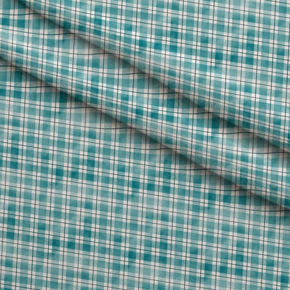 Sunwashed Tartan Pattern 32 Minky Fabric