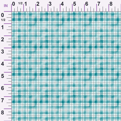 Sunwashed Tartan Pattern 32 Minky Fabric