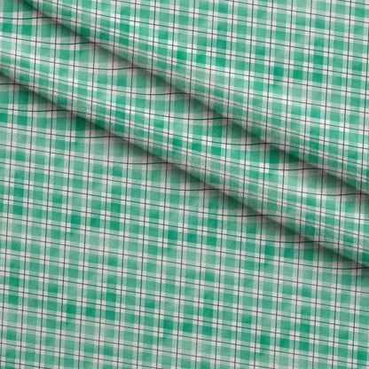 Sunwashed Tartan Pattern 34 Minky Fabric