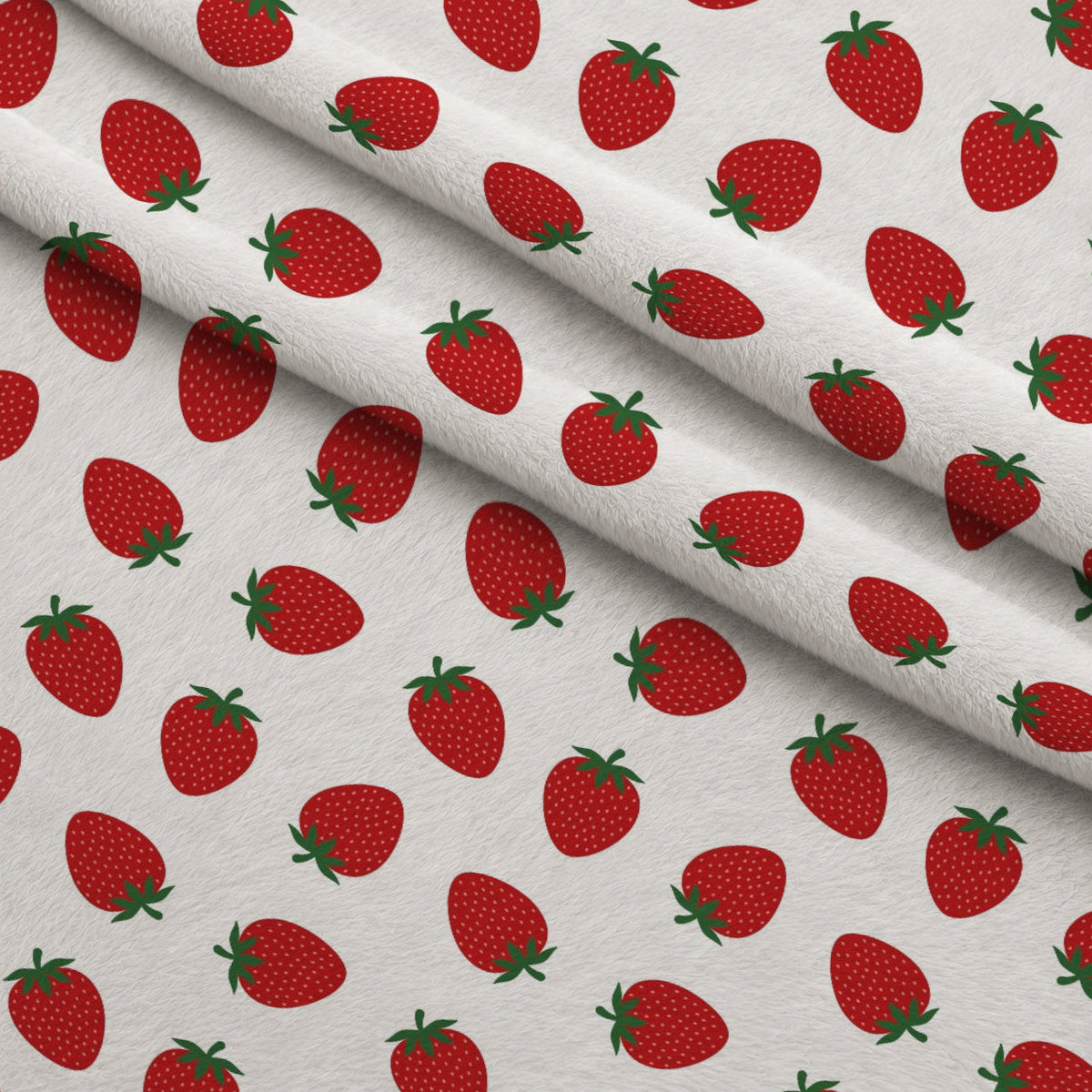 Sweet Strawberries Minky Fabric