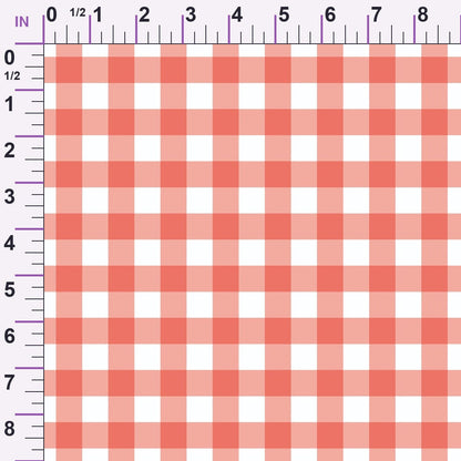 Sweet Strawberries Pink Gingham Minky Fabric