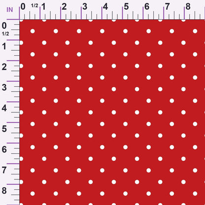 Sweet Strawberries Red Polka Dots Minky Fabric