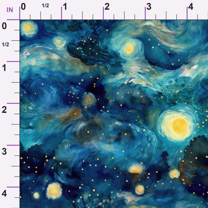 Swirling Skies Pattern 10 Minky Fabric