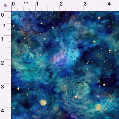 Swirling Skies Pattern 12 Minky Fabric