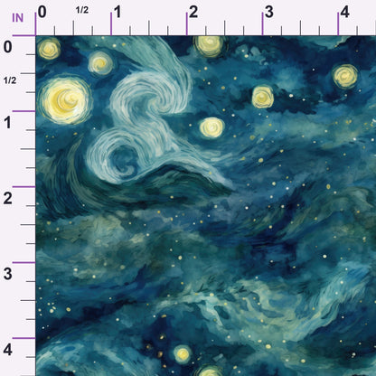 Swirling Skies Pattern 17 Minky Fabric