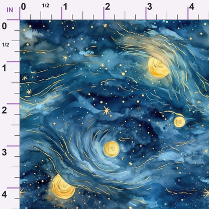 Swirling Skies Pattern 18 Minky Fabric